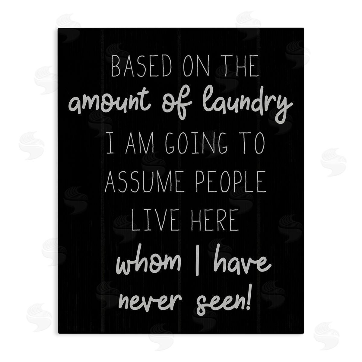 More Laundry Than People Canvas Wall Art, Home Decor by Stupell Studio