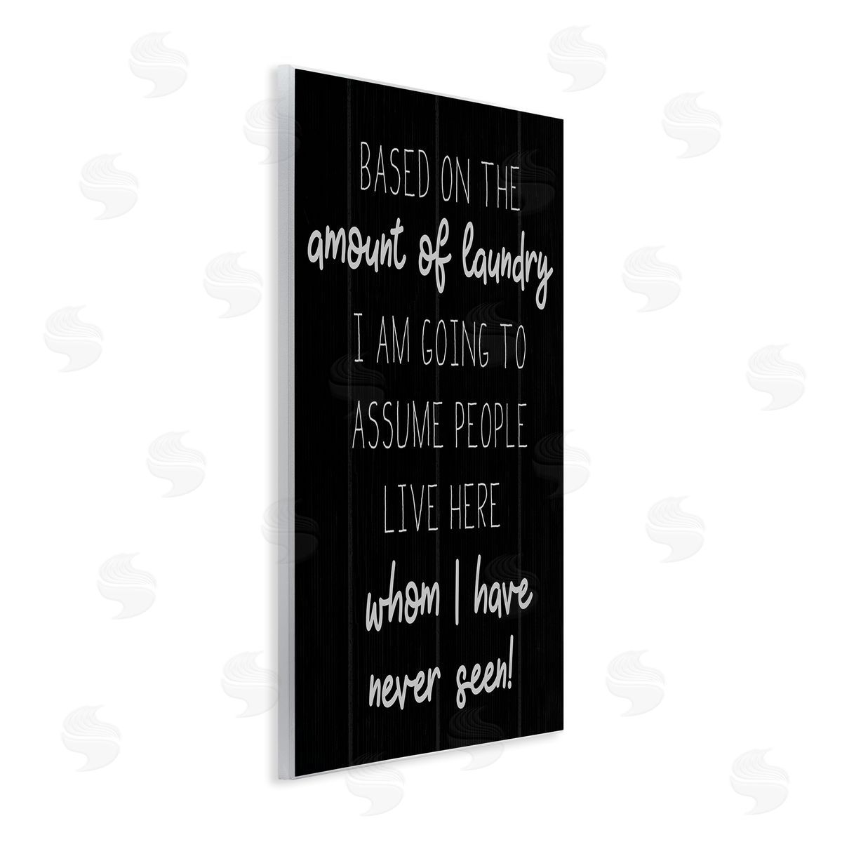 More Laundry Than People Wood Plaque Wall Art, Home Decor by Stupell Studio