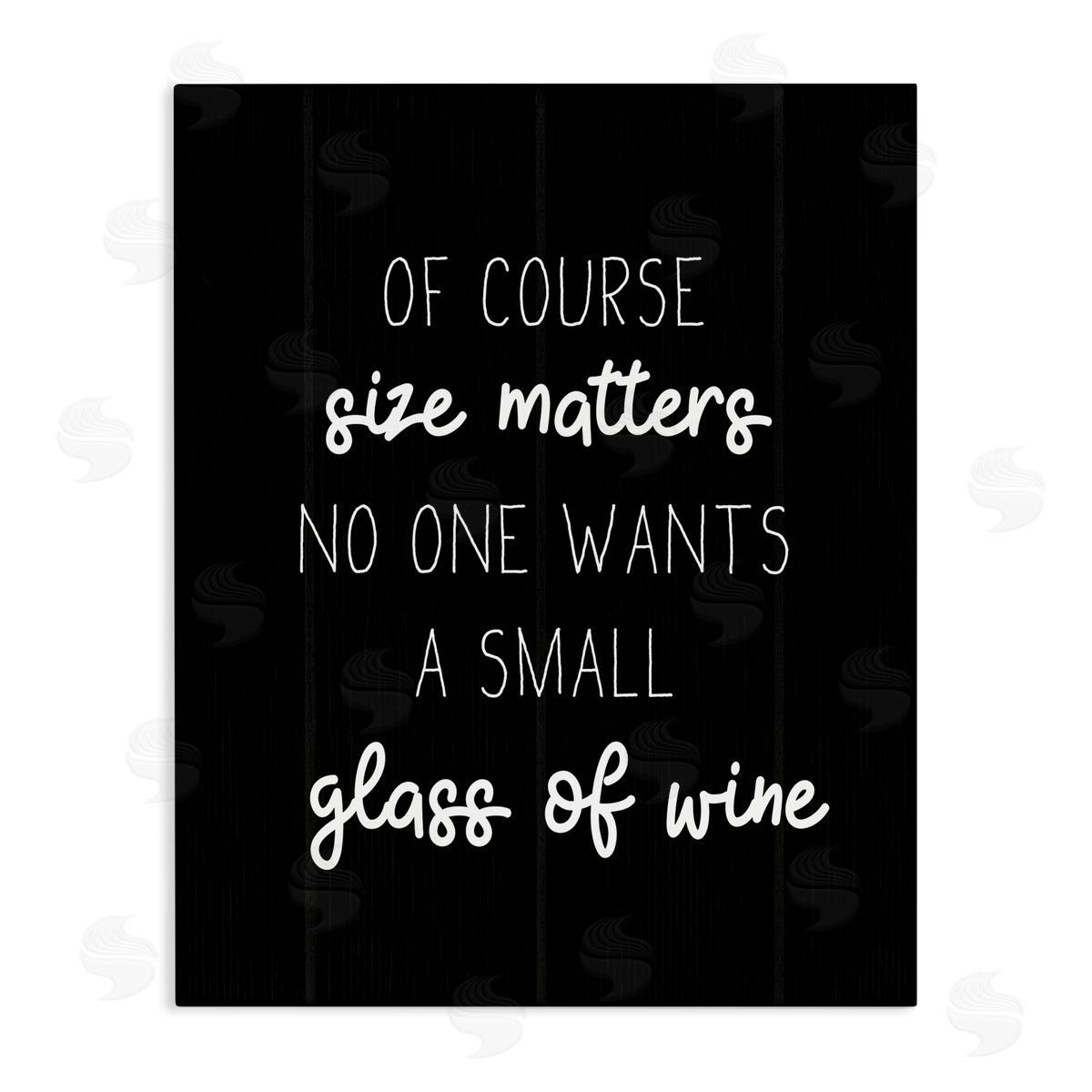 No One Wants A Small Glass Canvas Wall Art, Home Decor by Stupell Studio