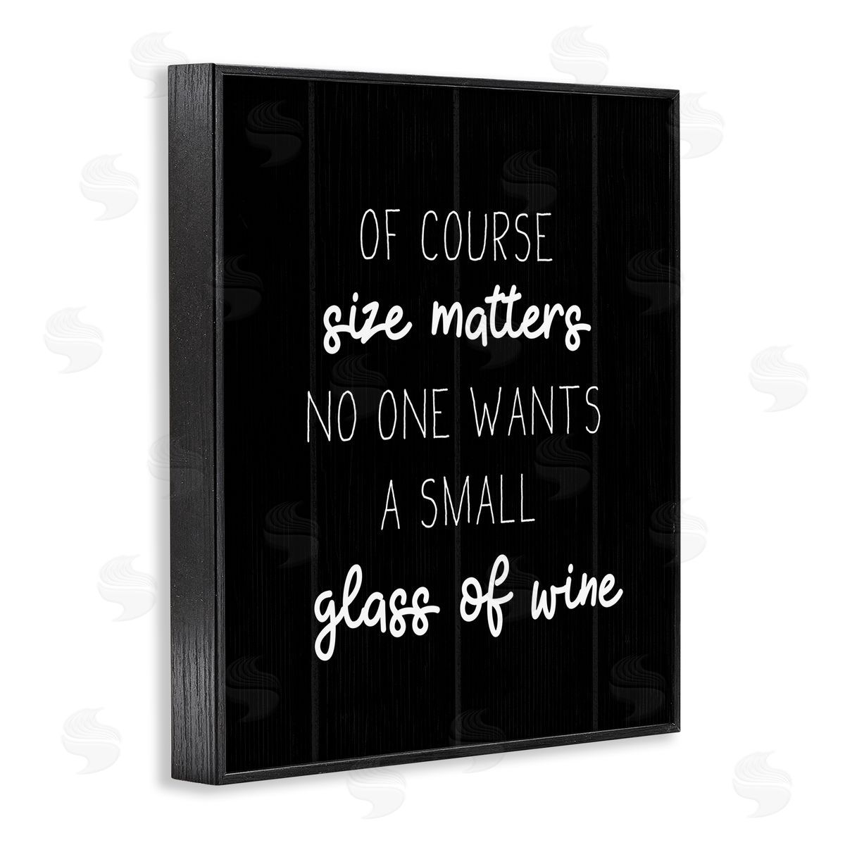 No One Wants A Small Glass Black Frame Print Wall Art, Home Decor by Stupell Studio