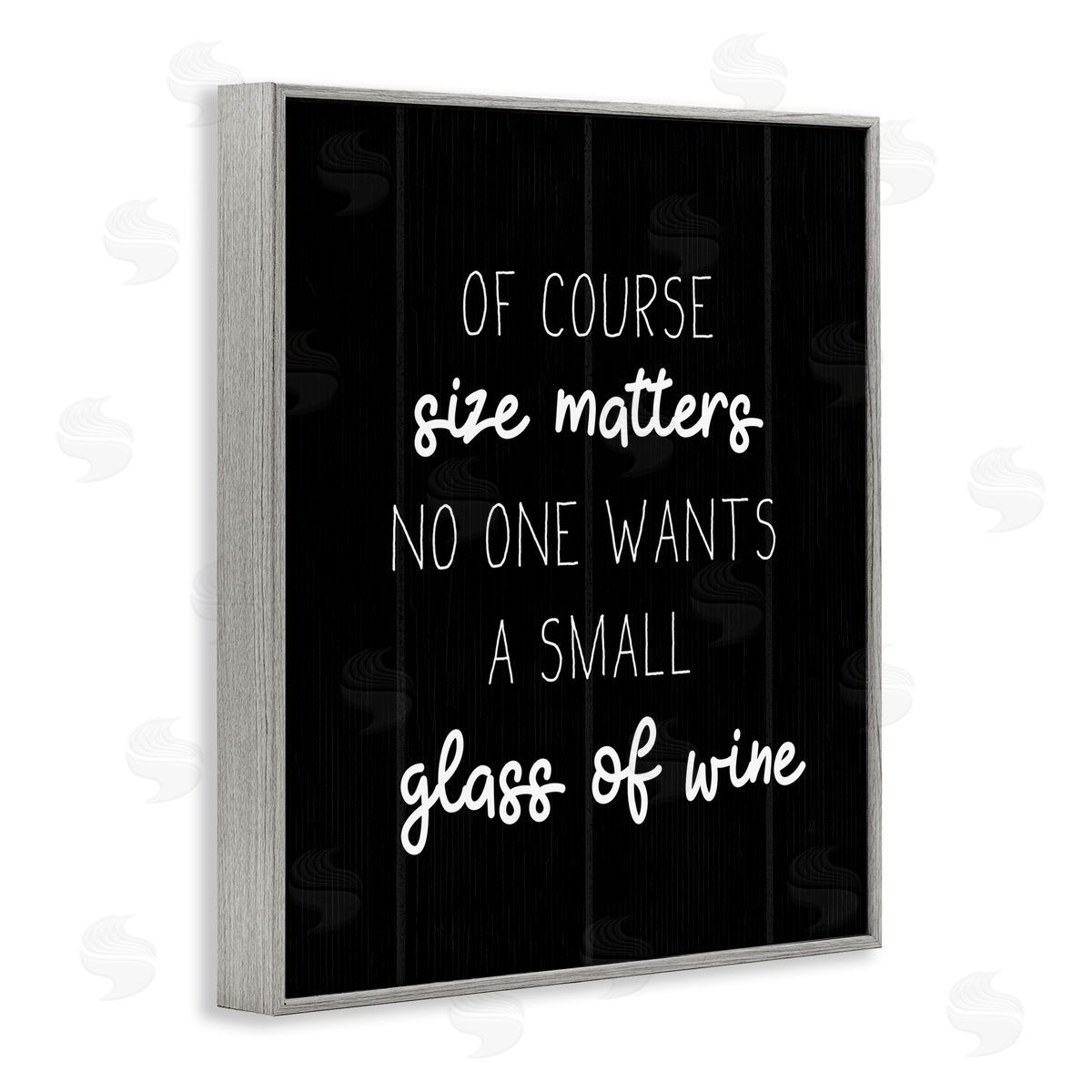 No One Wants A Small Glass Grey Frame Print Wall Art, Home Decor by Stupell Studio