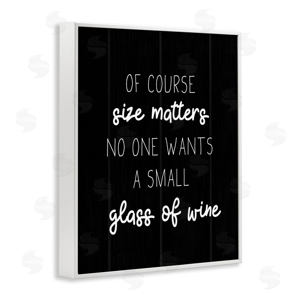 No One Wants A Small Glass White Frame Print Wall Art, Home Decor by Stupell Studio