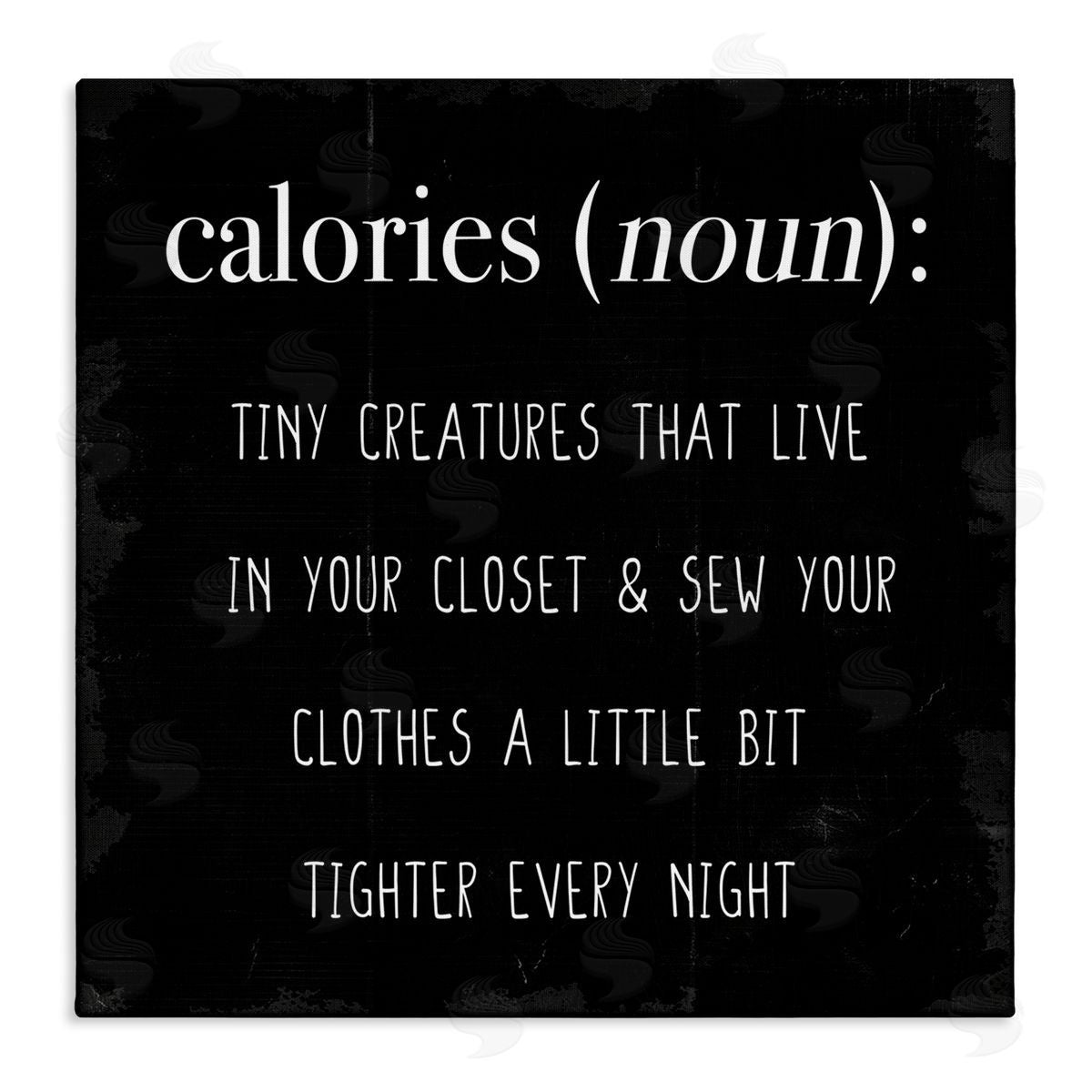 Calories Definition Tiny Creatures Canvas Wall Art, Home Decor by Stupell Studio