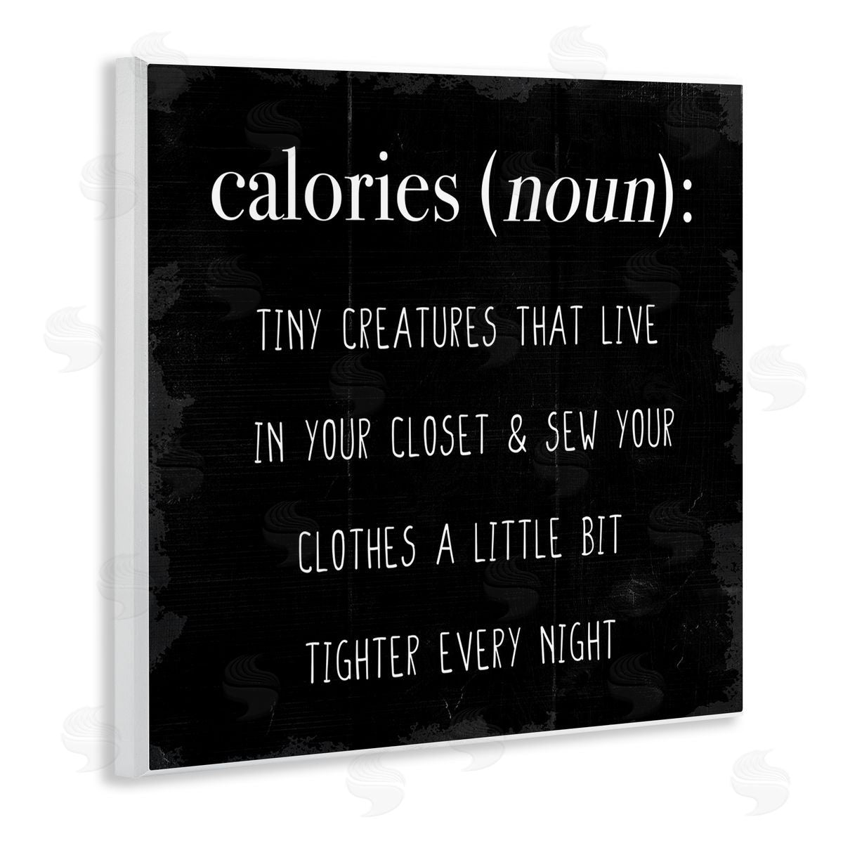 Calories Definition Tiny Creatures Wood Plaque Wall Art, Home Decor by Stupell Studio