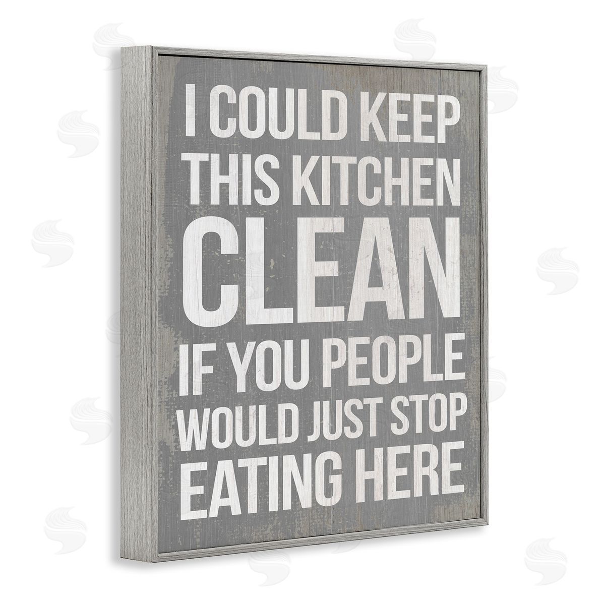 I Could Keep Kitchen Clean Funny Grey Frame Print Wall Art, Home Decor by Stupell Studio