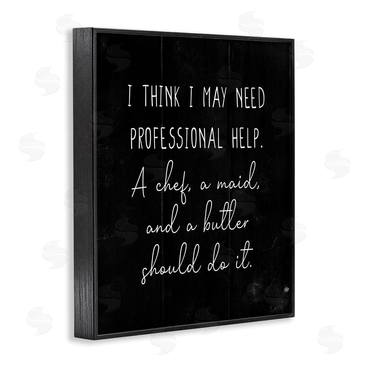 May Need Home Professionals Black Frame Print Wall Art, Home Decor by Stupell Studio