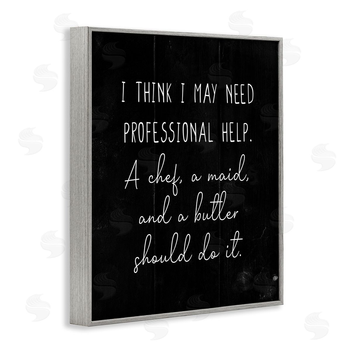 May Need Home Professionals Grey Frame Print Wall Art, Home Decor by Stupell Studio