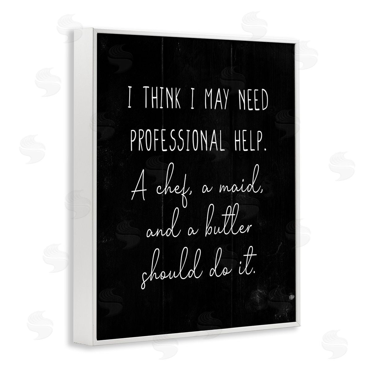 May Need Home Professionals White Frame Print Wall Art, Home Decor by Stupell Studio