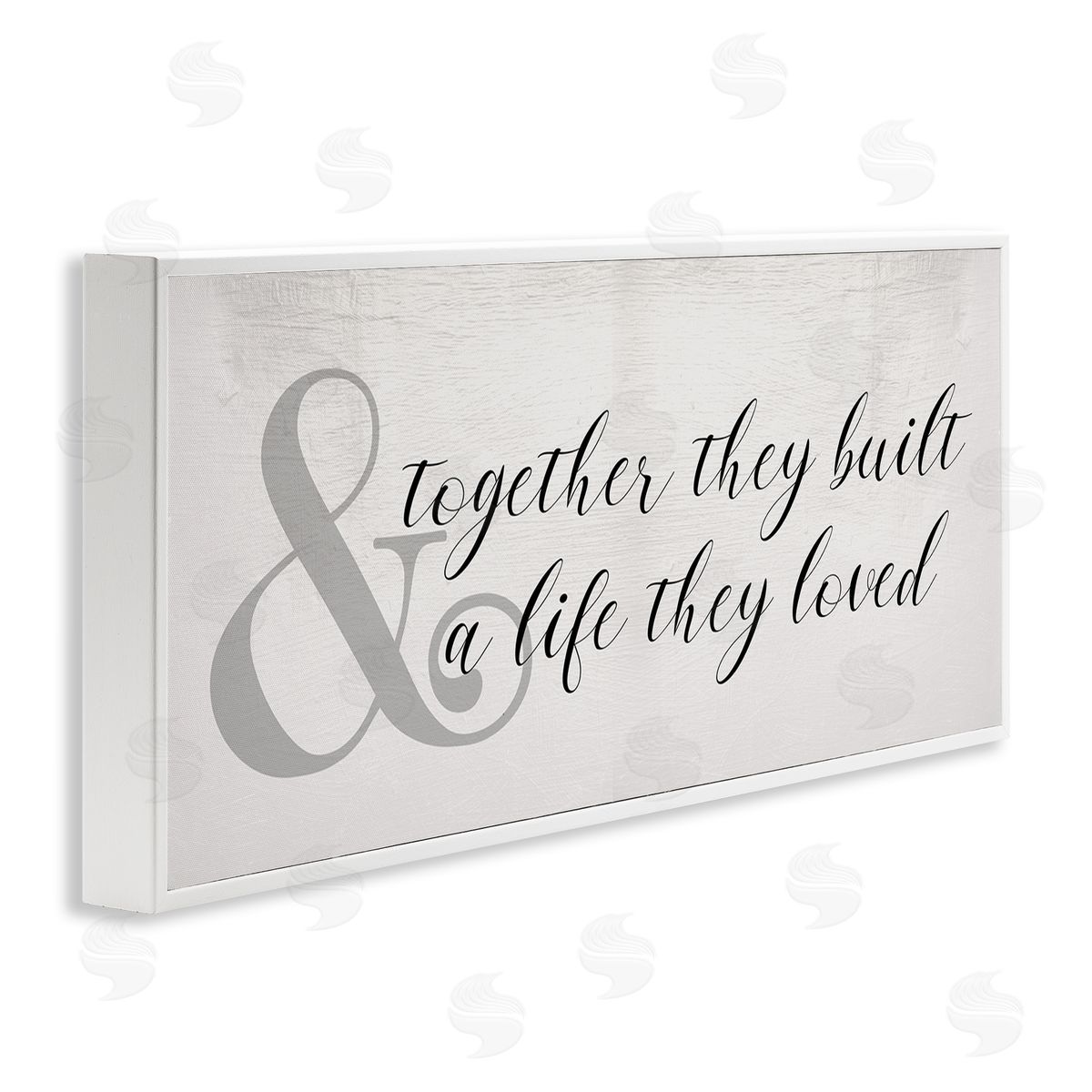 Together Built a Life Loved White Frame Print Wall Art, Home Decor by Stupell Studio