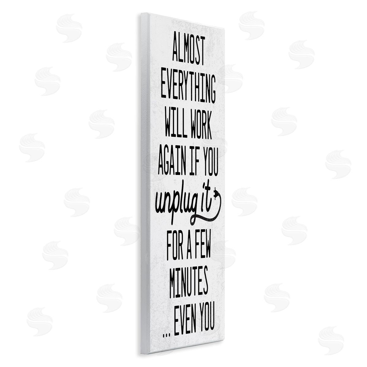 Will Work Again if Unplugged Wood Plaque Wall Art, Home Decor by Stupell Studio