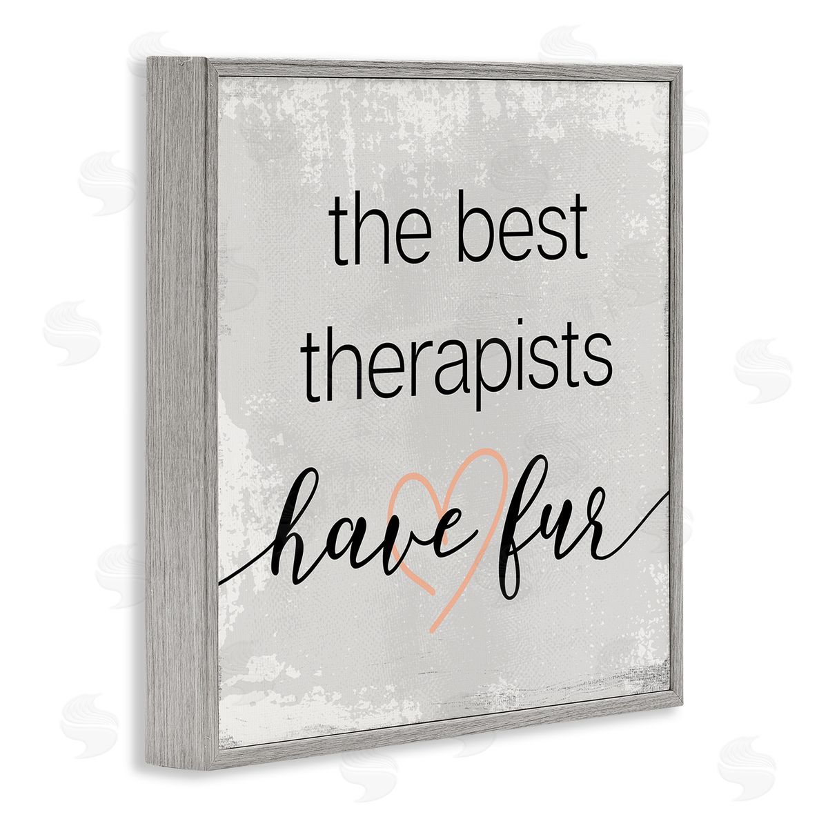 Best Therapists have Fur Grey Frame Print Wall Art, Home Decor by Stupell Studio