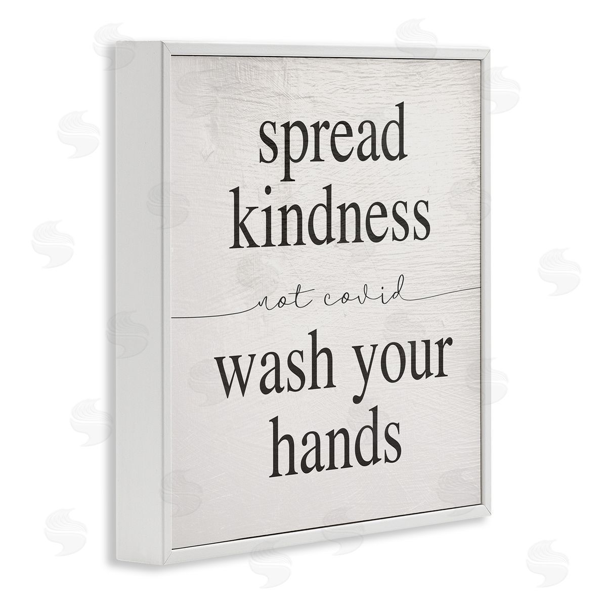 Spread Kindness Not Covid White Frame Print Wall Art, Home Decor by Stupell Studio