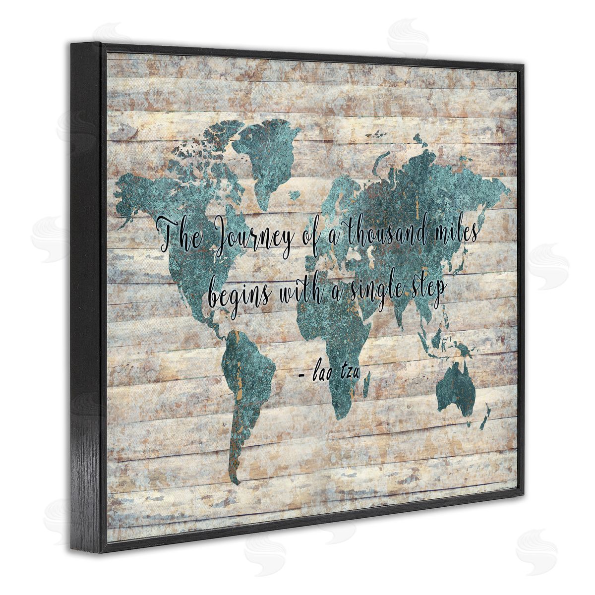 Journey of a Thousand Miles Black Frame Print Wall Art, Home Decor by Ziwei Li
