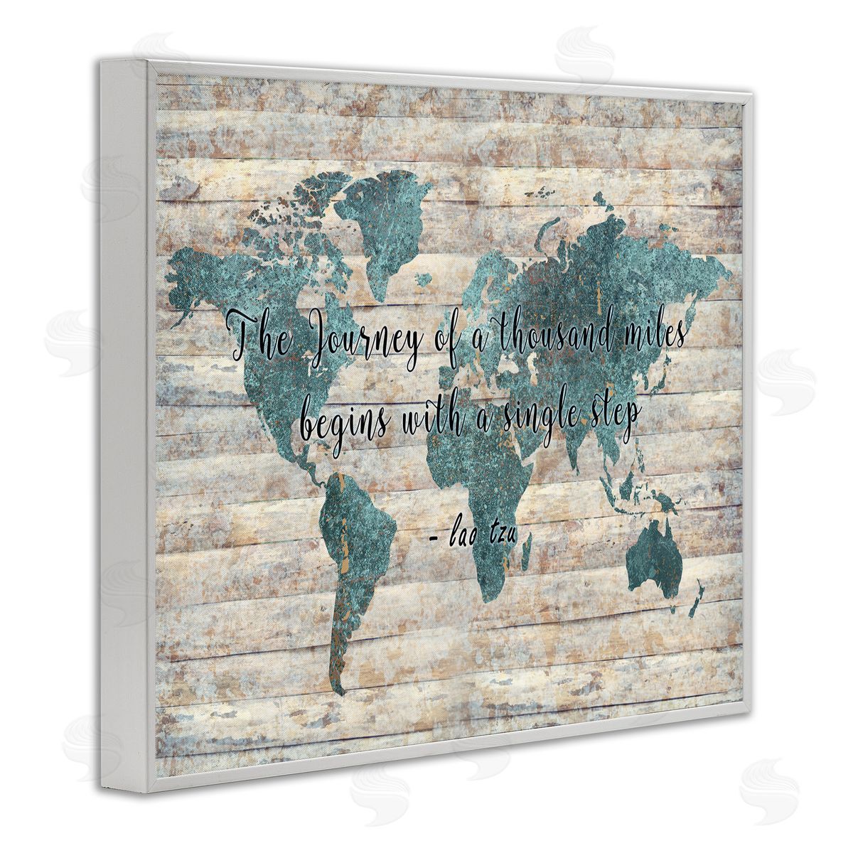 Journey of a Thousand Miles White Frame Print Wall Art, Home Decor by Ziwei Li