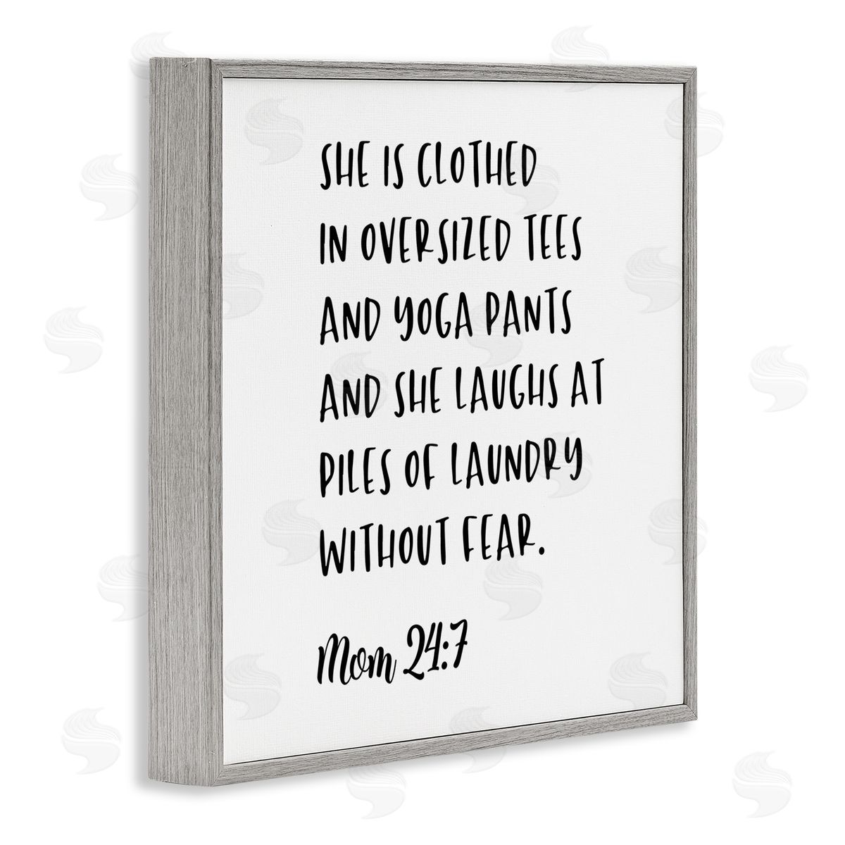 The Psalm of Mom Grey Frame Print Wall Art, Home Decor by Anna Quach