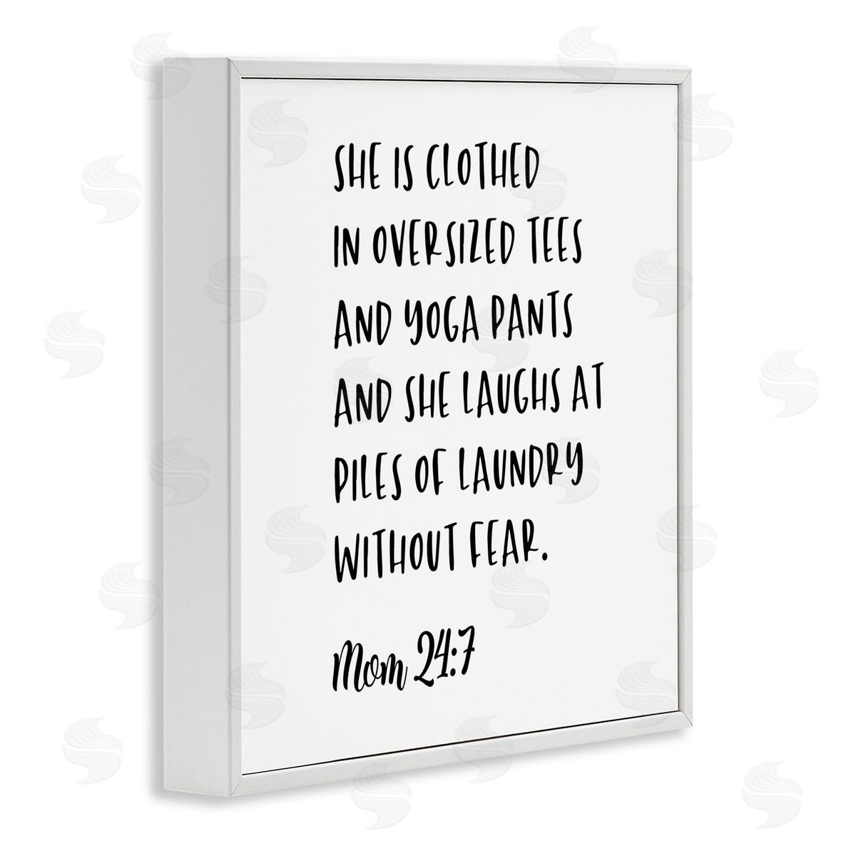 The Psalm of Mom White Frame Print Wall Art, Home Decor by Anna Quach