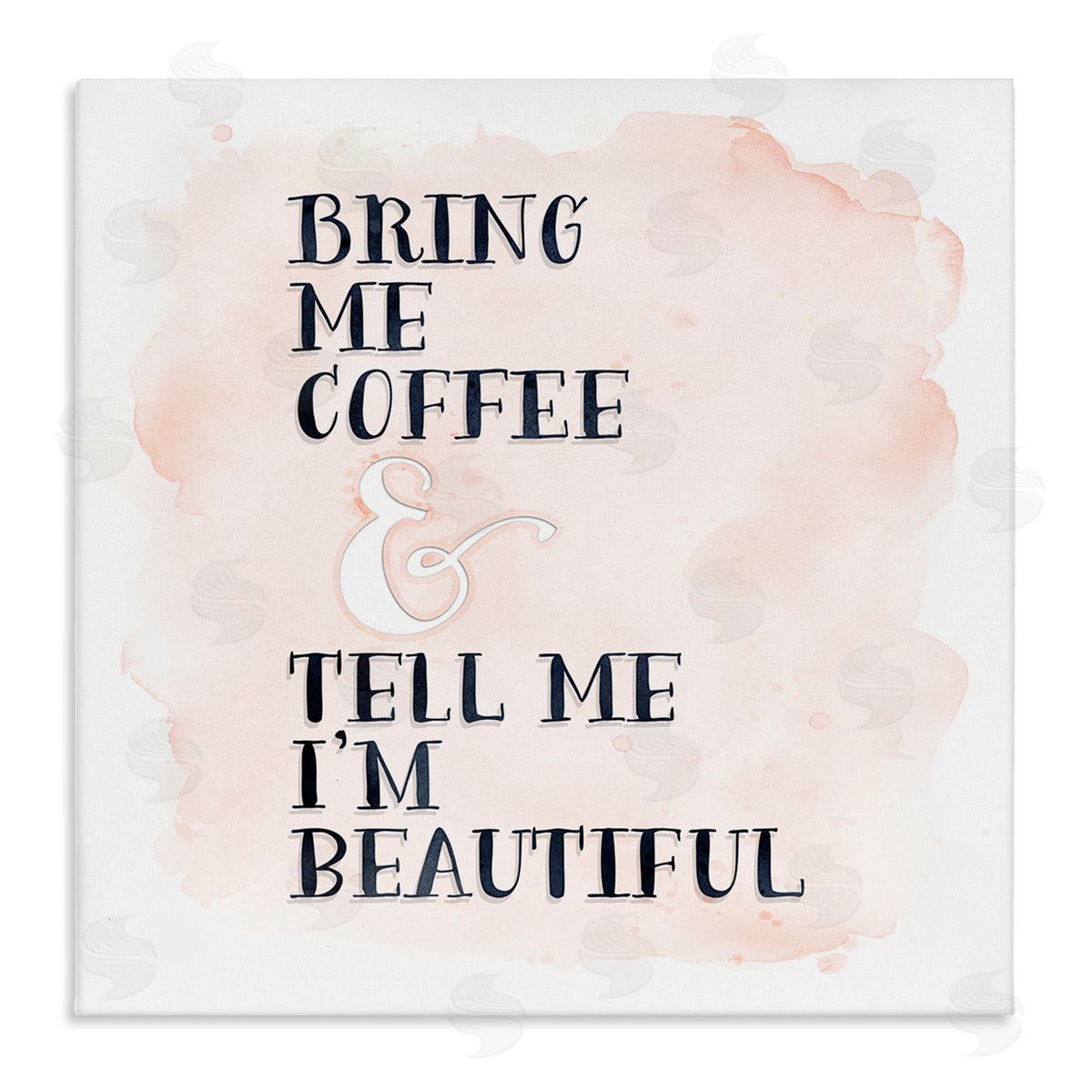 Bring Me Coffee Romantic Canvas Wall Art, Home Decor by Tara Moss