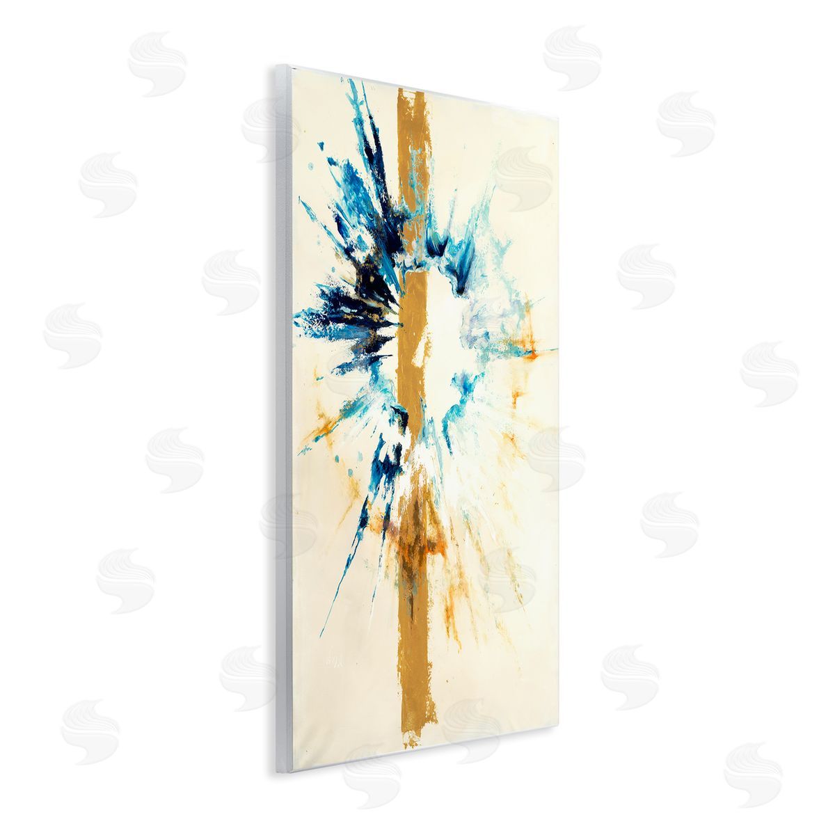 Celestial Abstract Painting Wood Plaque Wall Art, Home Decor by Dina D'Argo