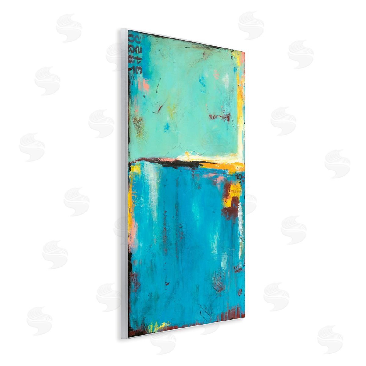 Erin Ashley Blue Design with Numerical Detail Wall Plaque Art