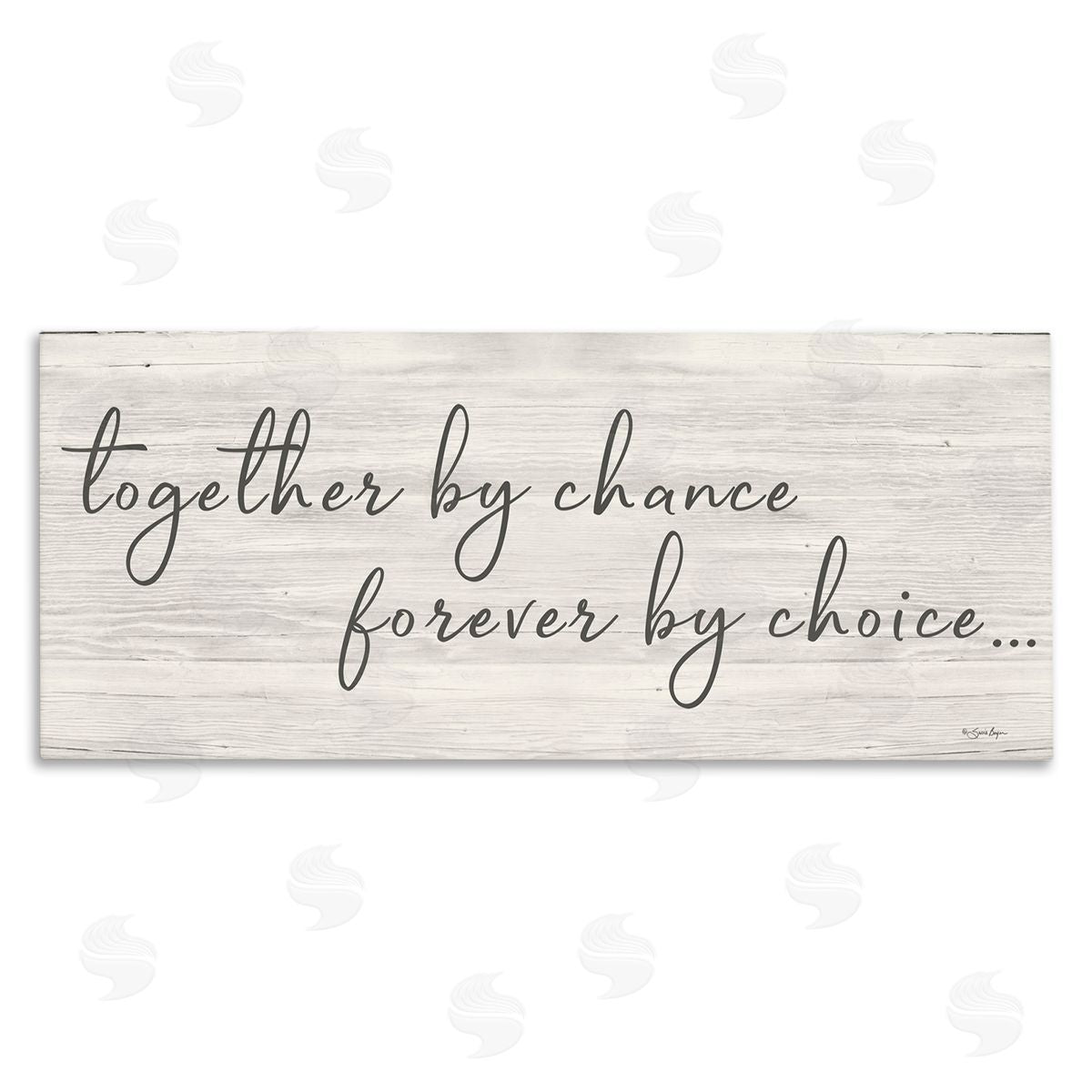 Susie Boyer Together By Chance Romantic Phrase Canvas Wall Art