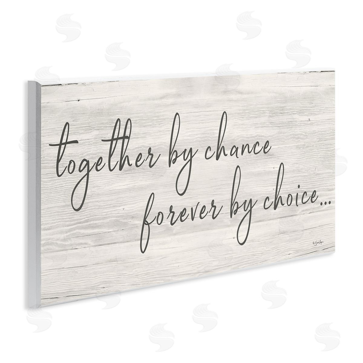 Susie Boyer Together By Chance Romantic Phrase Wall Plaque Art