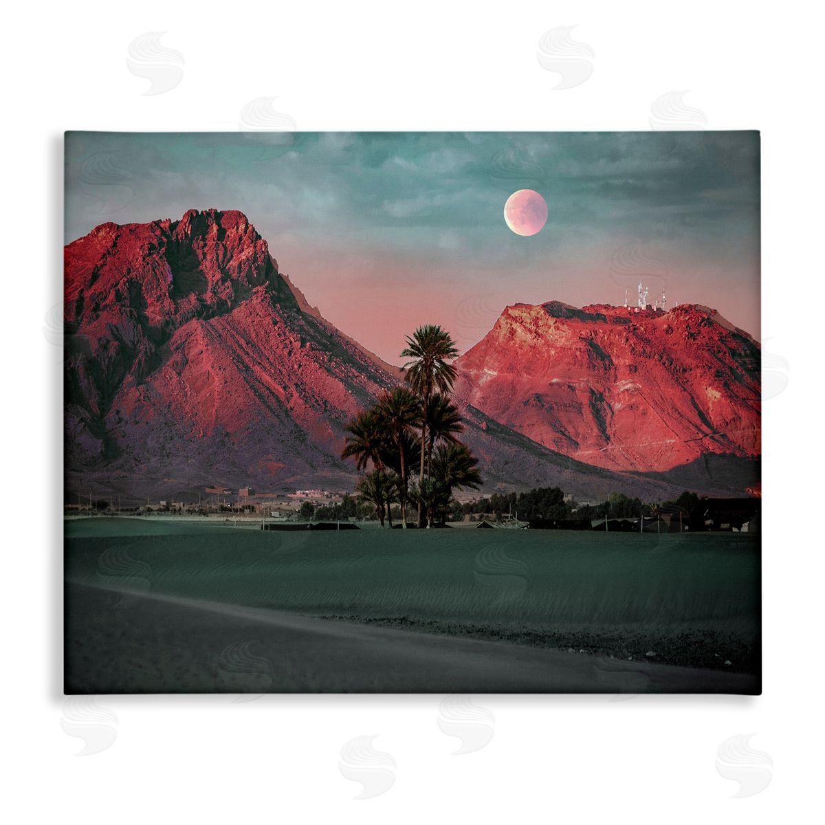 Ziwei Li Desert Canyon Warm Color Landscape Canvas Wall Art