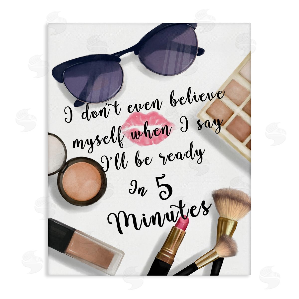 Ziwei Li Fashion Ready in Five Glam Humor Canvas Wall Art