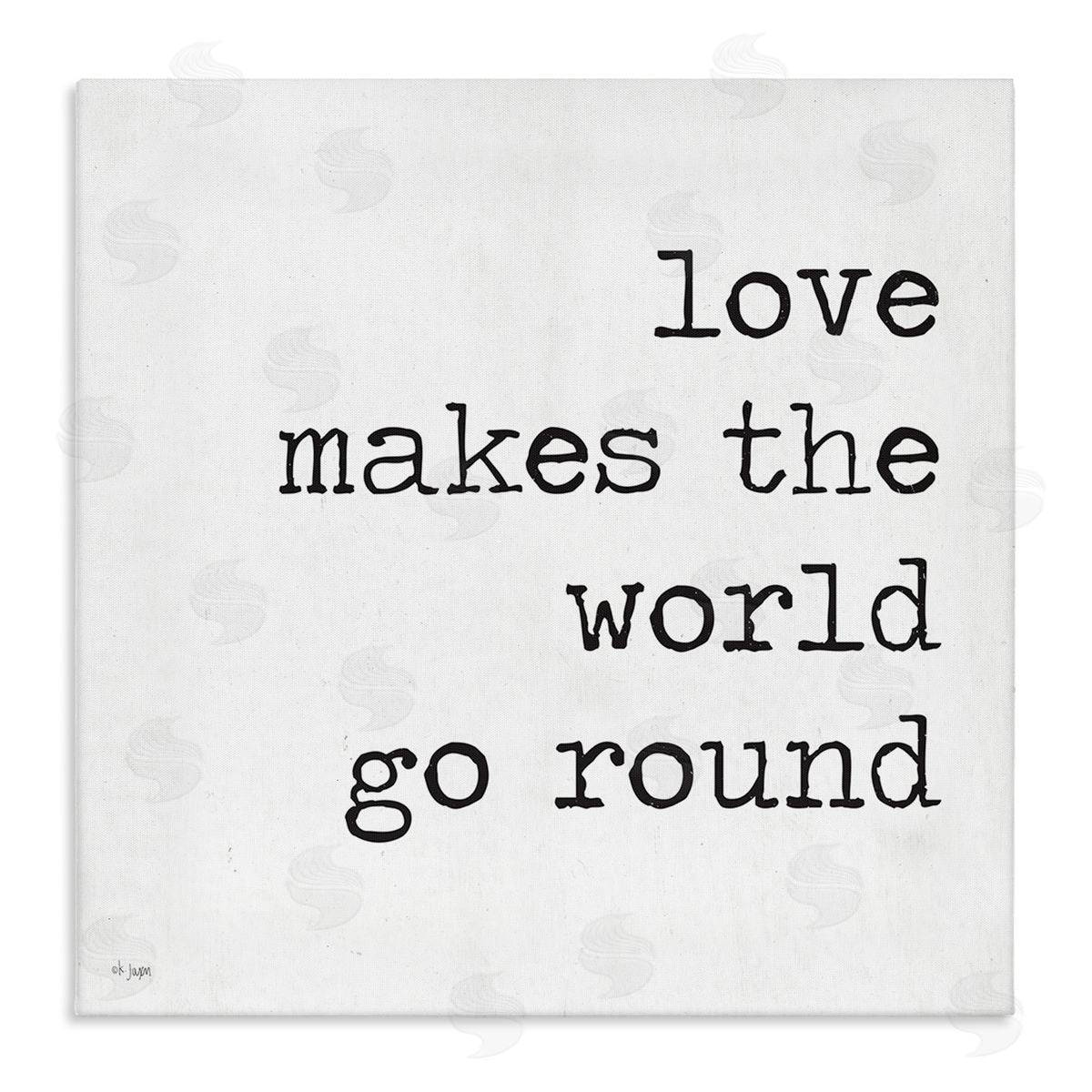 Jaxn Blvd. Love Quote Minimal Text Canvas Wall Art