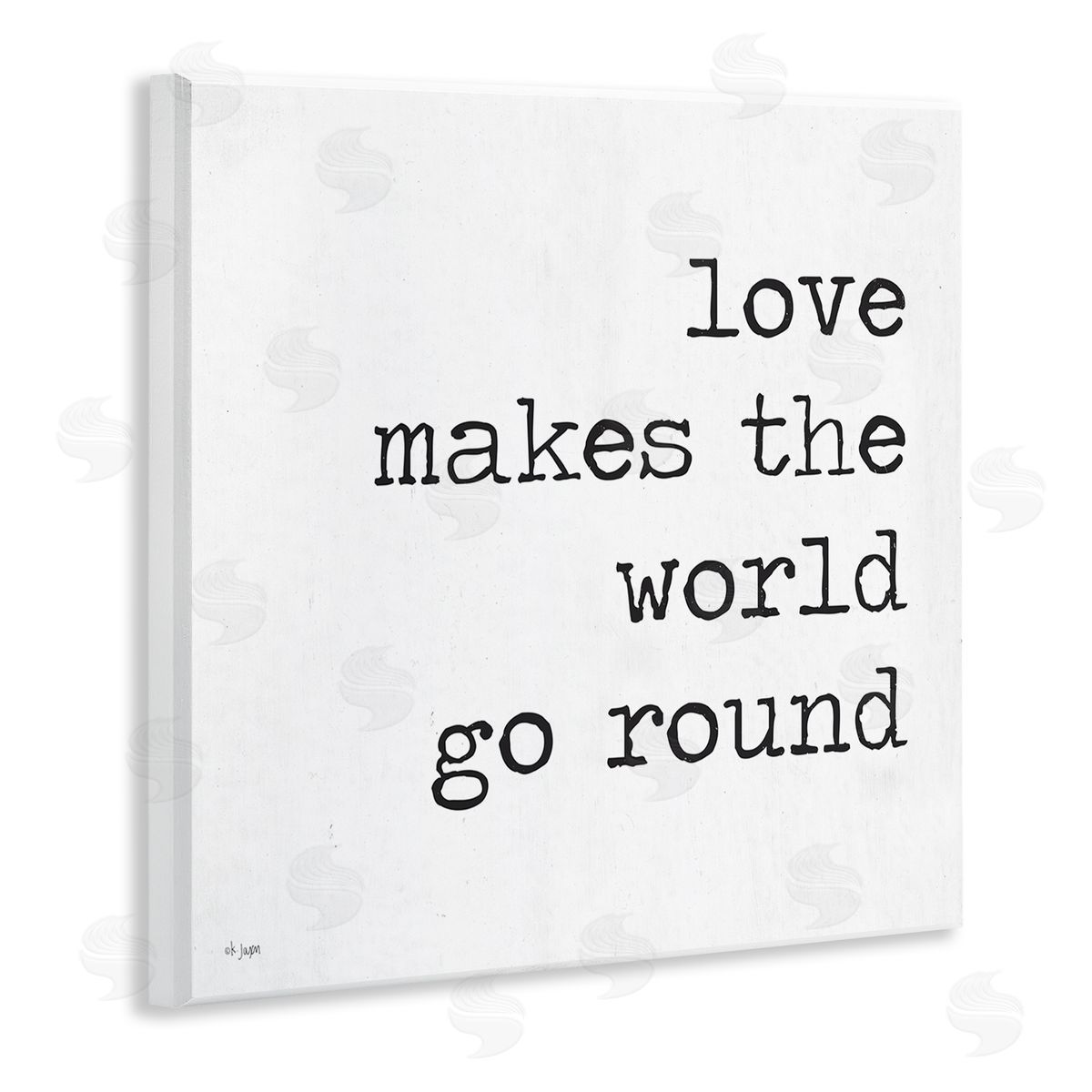 Jaxn Blvd. Love Quote Minimal Text Wall Plaque Art