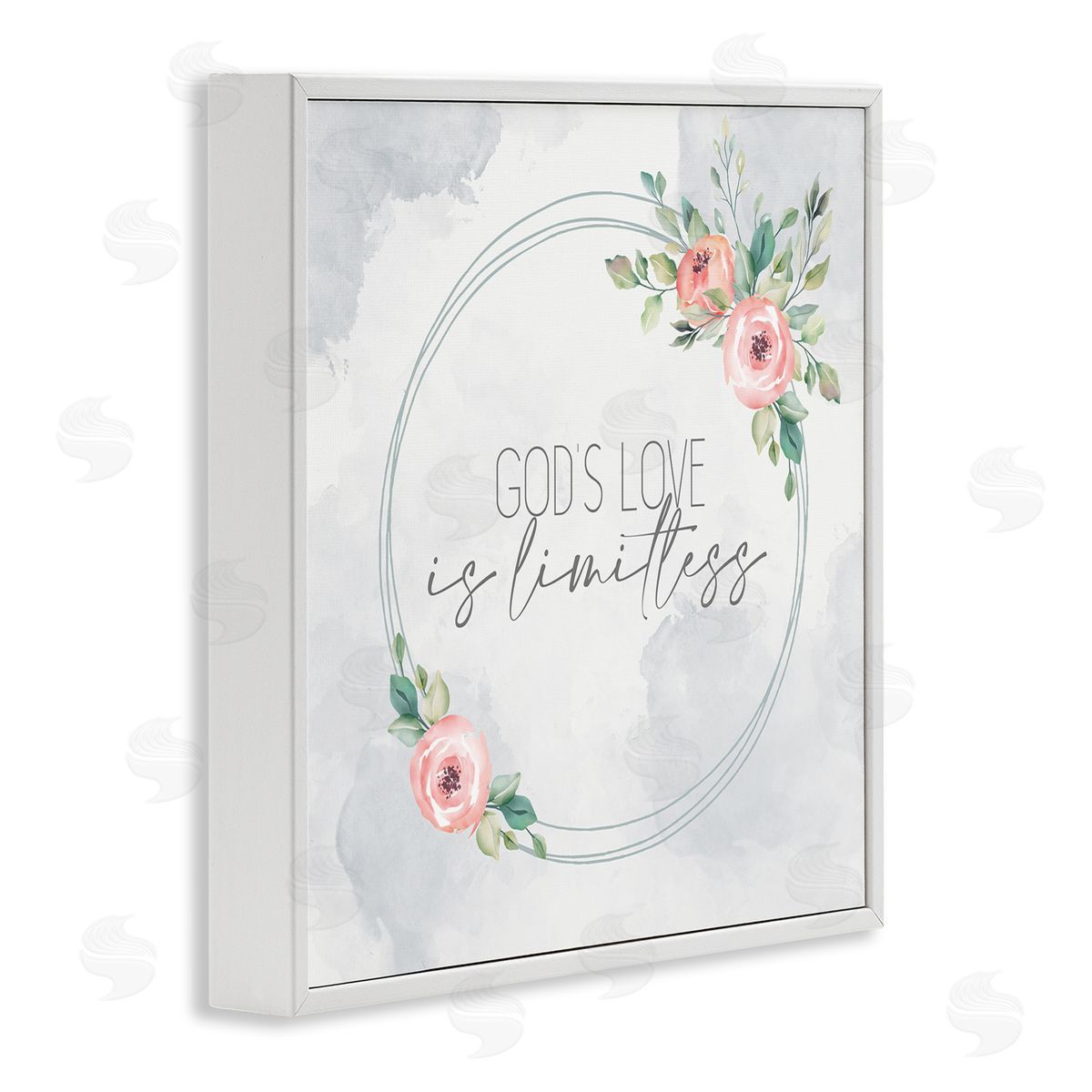 Kim Allen God's Love Is Limitless Faith Based White Framed Giclee Wall Art