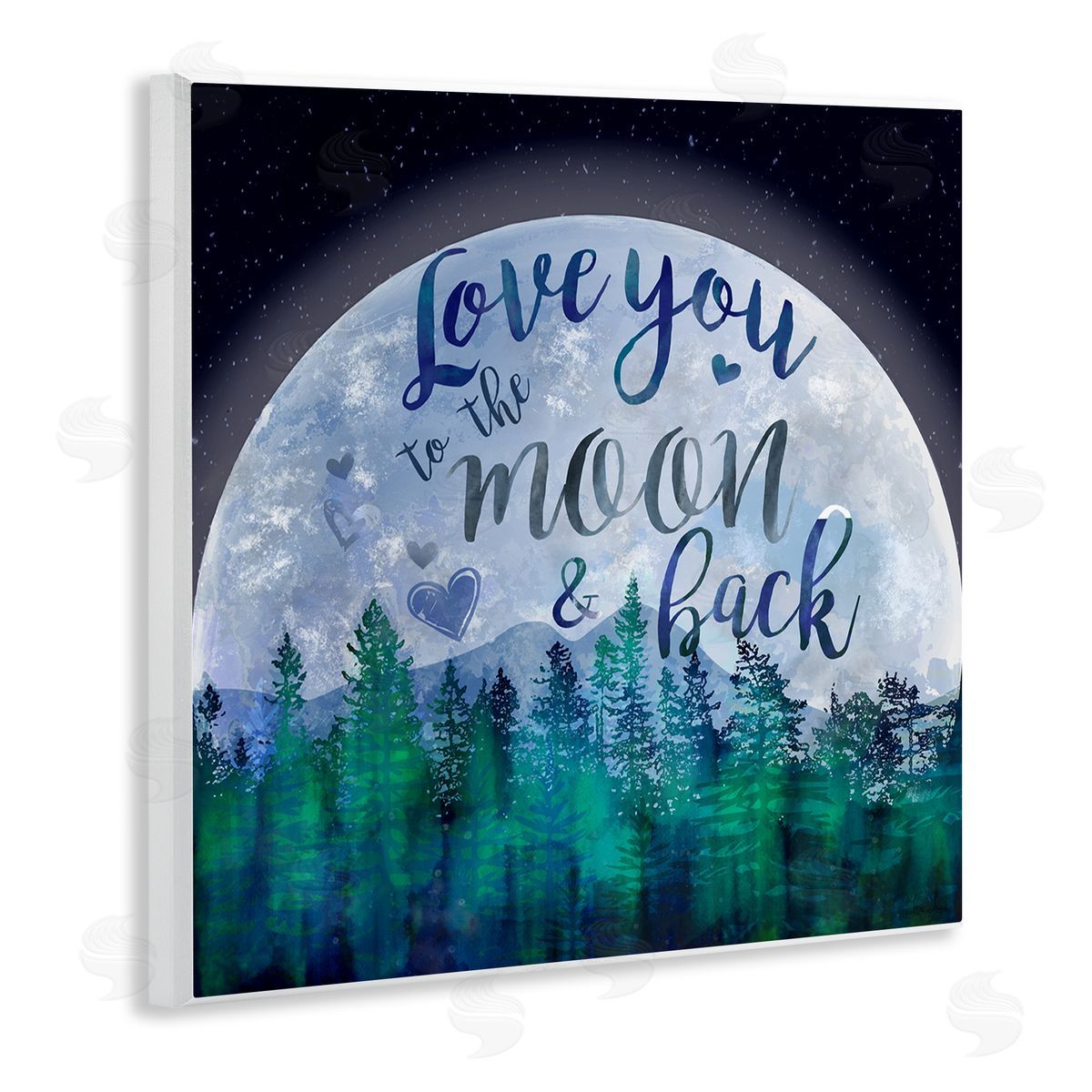 Lisa Lane Love You to the Moon Lunar Forest Wall Plaque Art