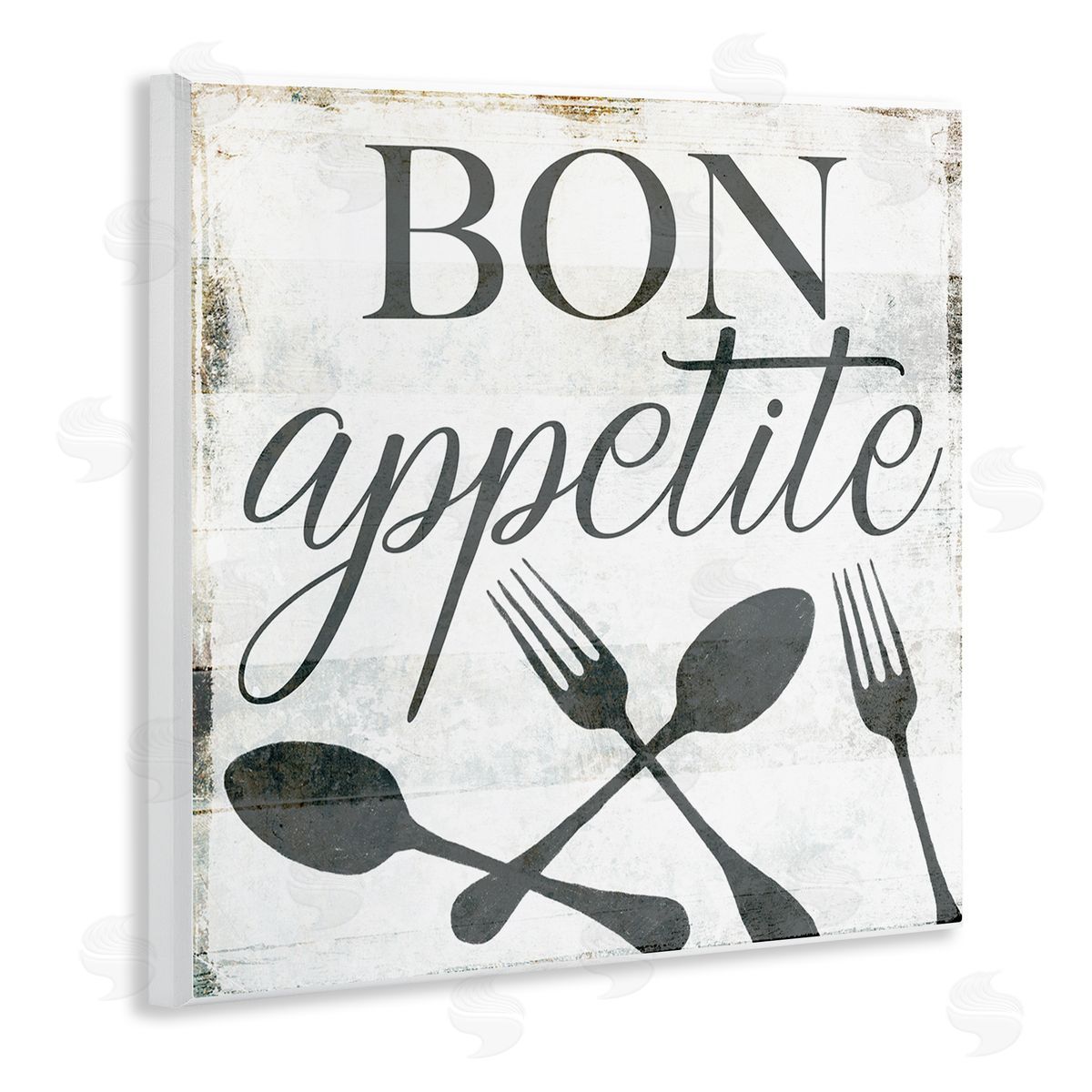 Milli Villa Bon Appetite Rustic Fork Spoon Wall Plaque Art