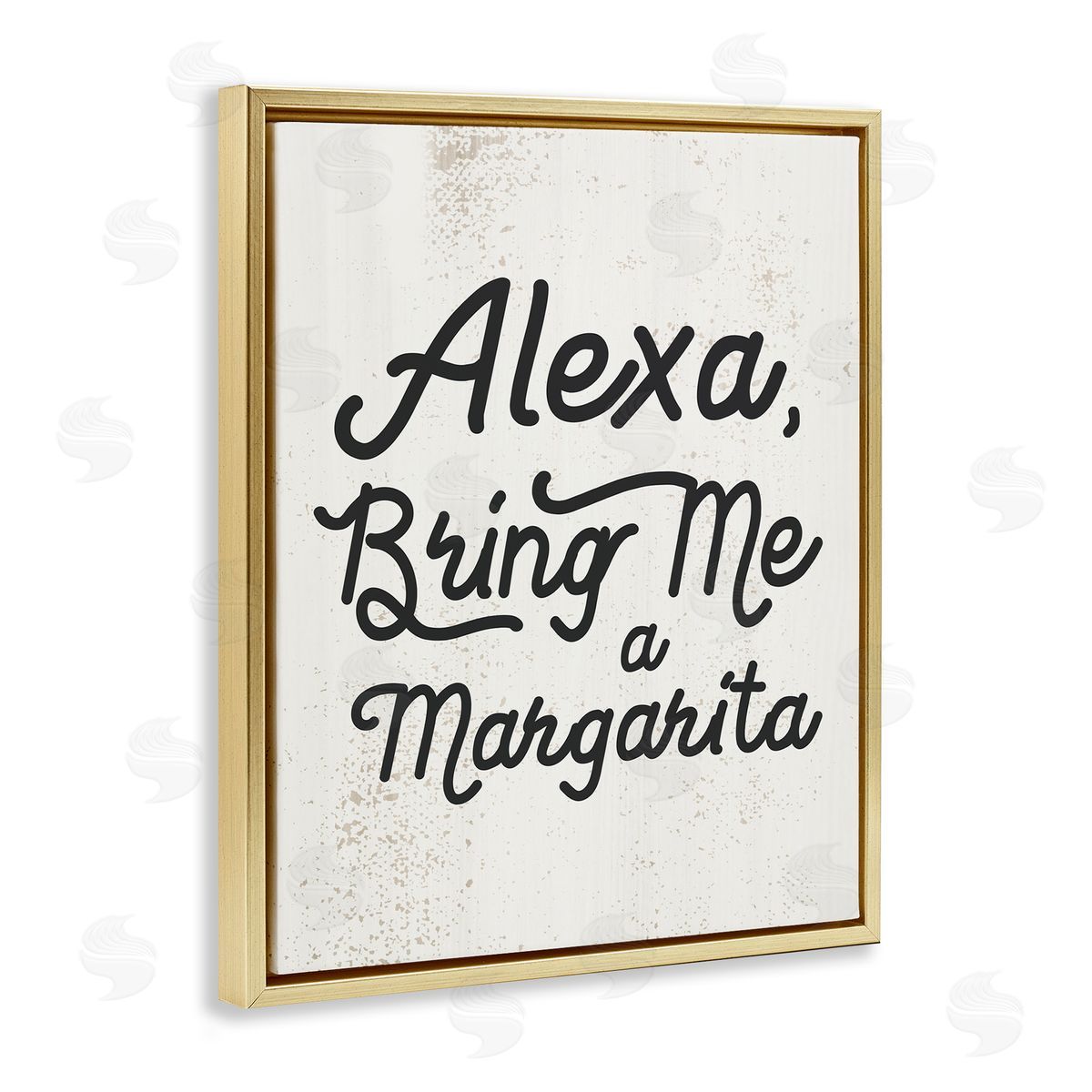 Stupell Studio Alexa Bring Me Margarita Kitchen Sign Gold Floater Frame Canvas Art