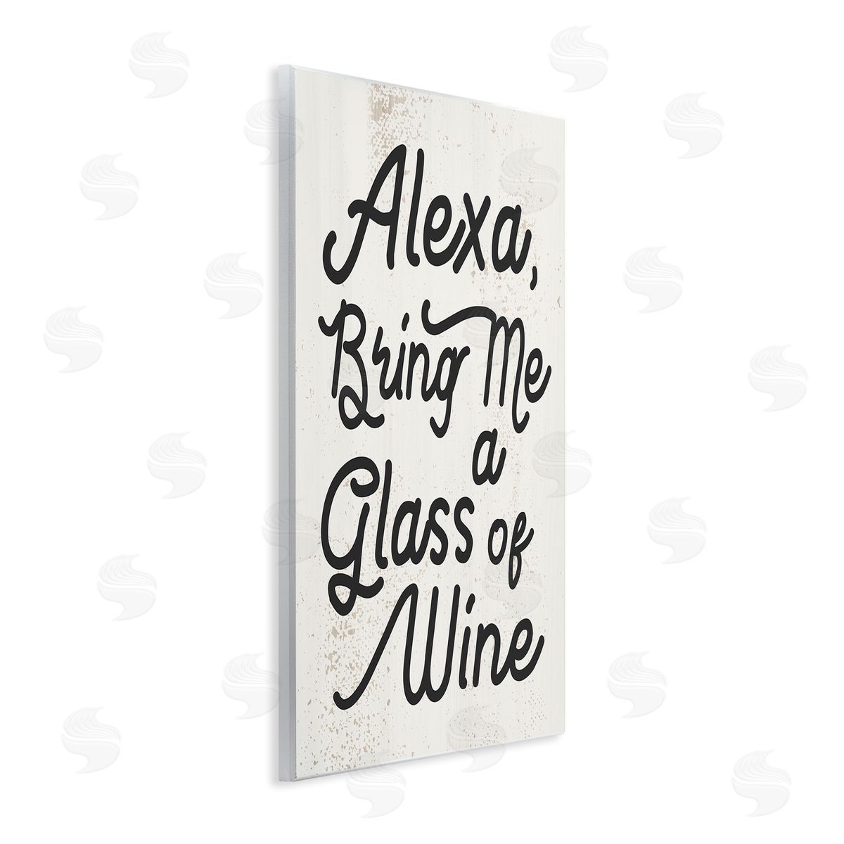 Stupell Studio Alexa Bring Me Wine Kitchen Sign Wall Plaque Art