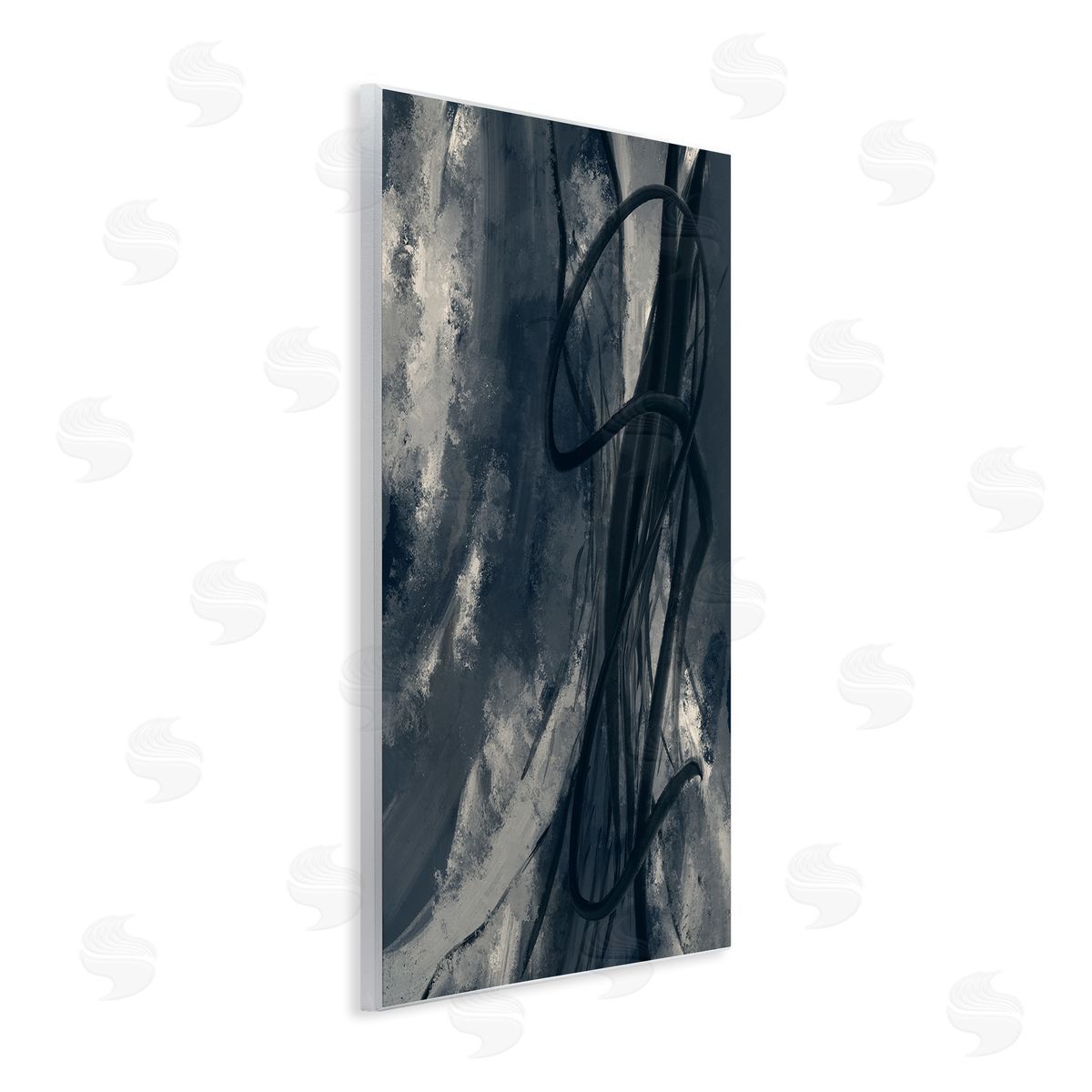 Stupell Studio Shades of Blue Abstract Design Wall Plaque Art