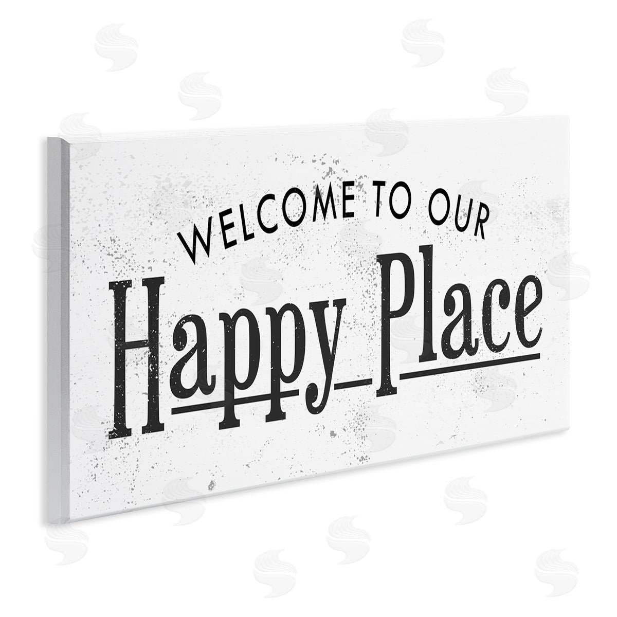 Stupell Studio Welcome to Our Happy Place Design Wall Plaque Art