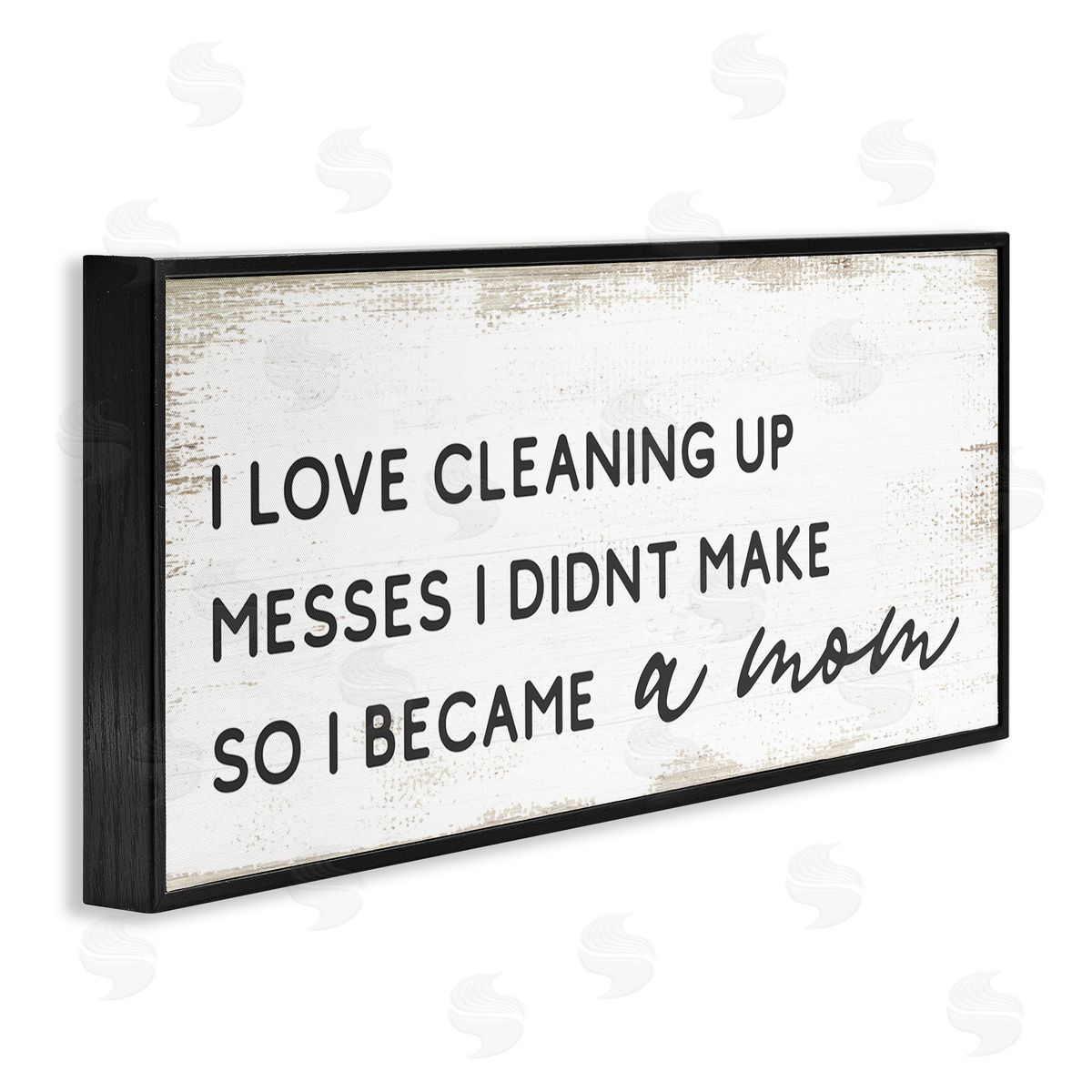 Stupell Studio Funny Became A Mom Design Black Framed Giclee Wall Art