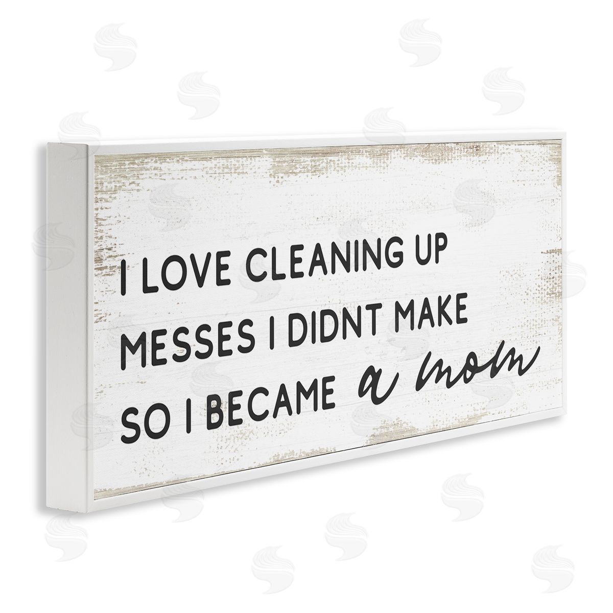 Stupell Studio Funny Became A Mom Design White Framed Giclee Wall Art