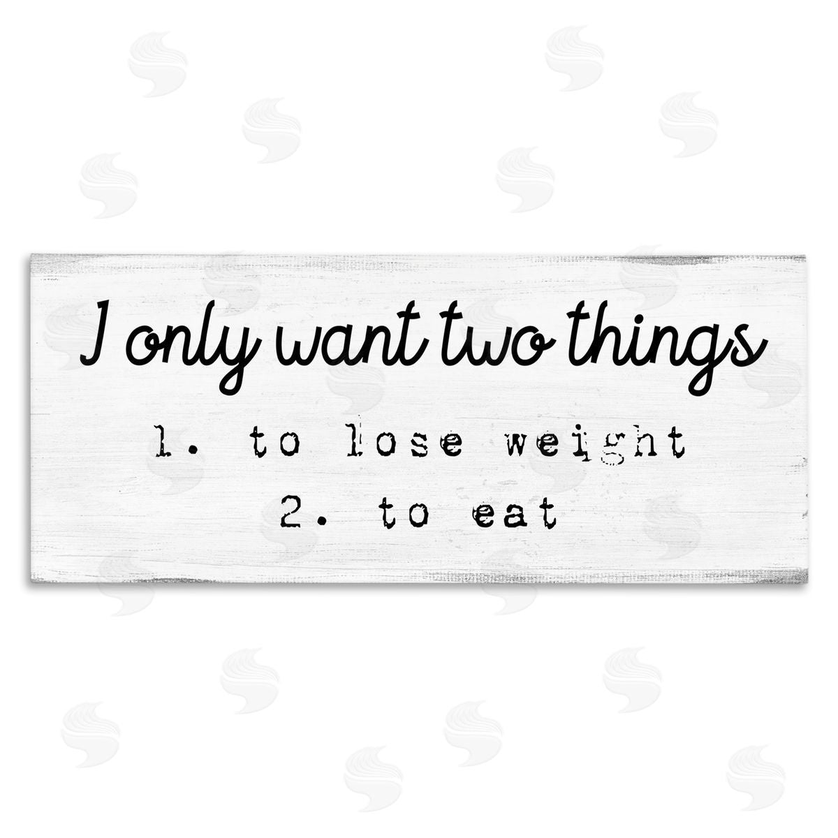 Stupell Studio I Only Want Funny Food Habits Canvas Wall Art