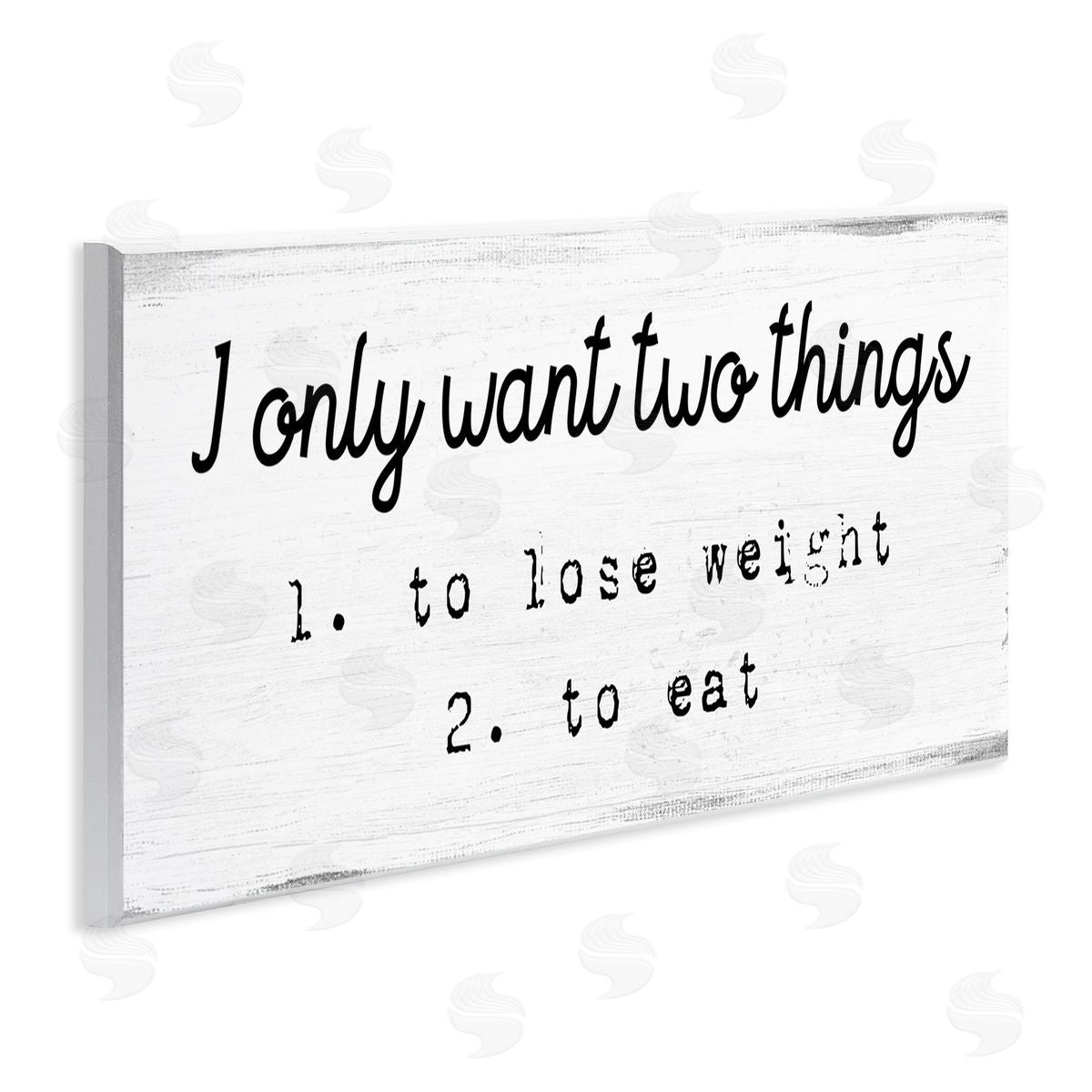 Stupell Studio I Only Want Funny Food Habits Wall Plaque Art