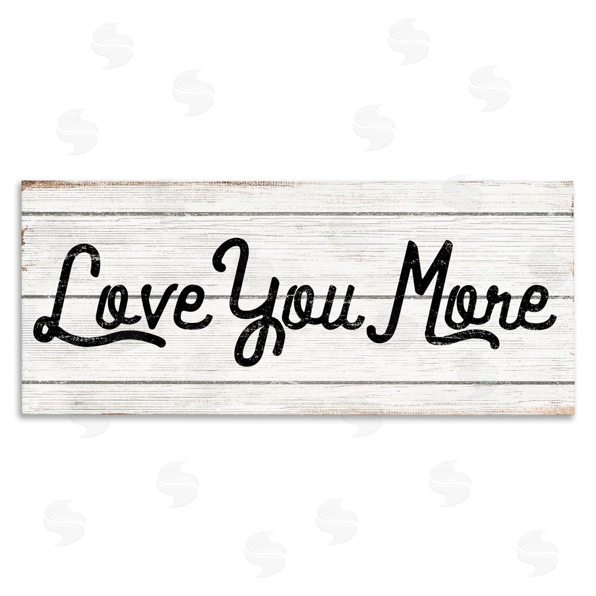 Stupell Studio Love You More Country Design Canvas Wall Art