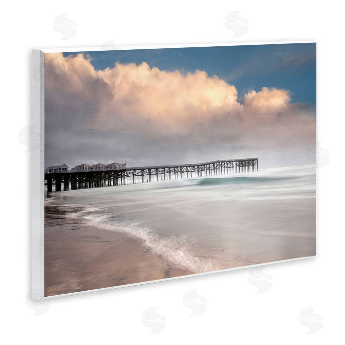Lee Sie Beach Wharf Nautical Landscape Wall Plaque Art