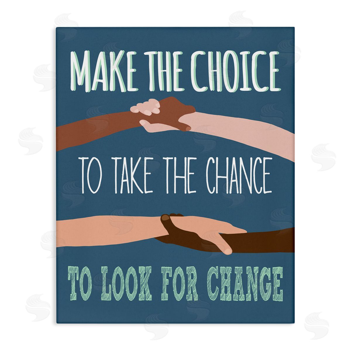 Jen Bucheli Look For Change Diverse Hand Holding Canvas Wall Art