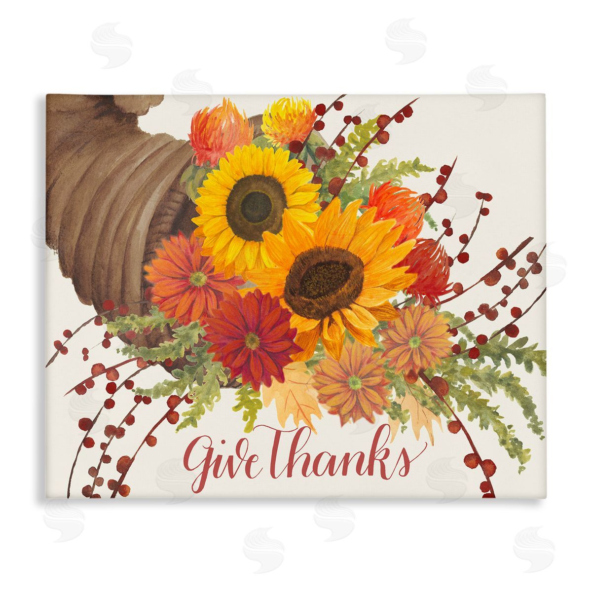 stupell industries Grace Popp | Give Thanks Autumn Cornucopia