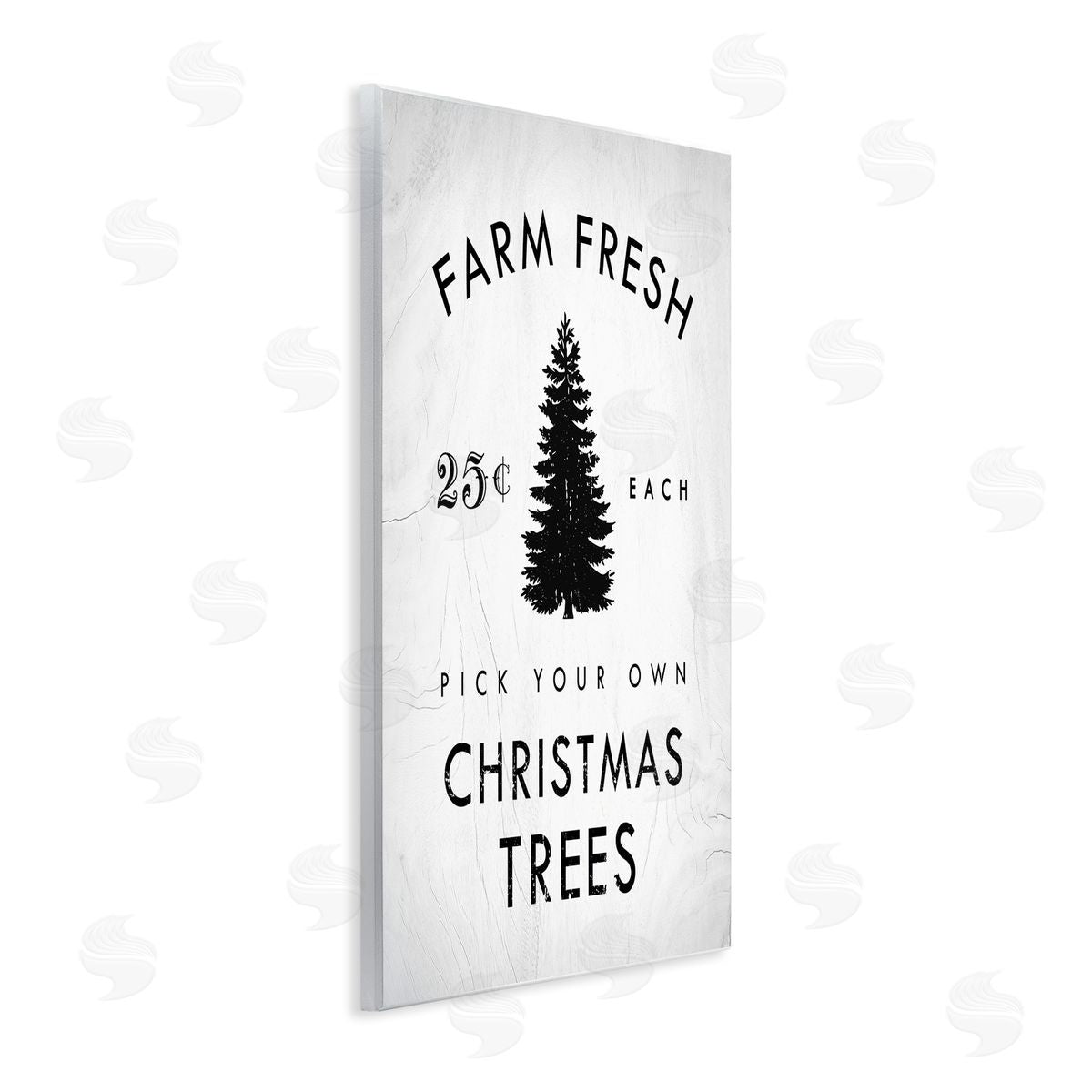 Stupell Studio Vintage Christmas Tree Farm Sign Wall Plaque Art