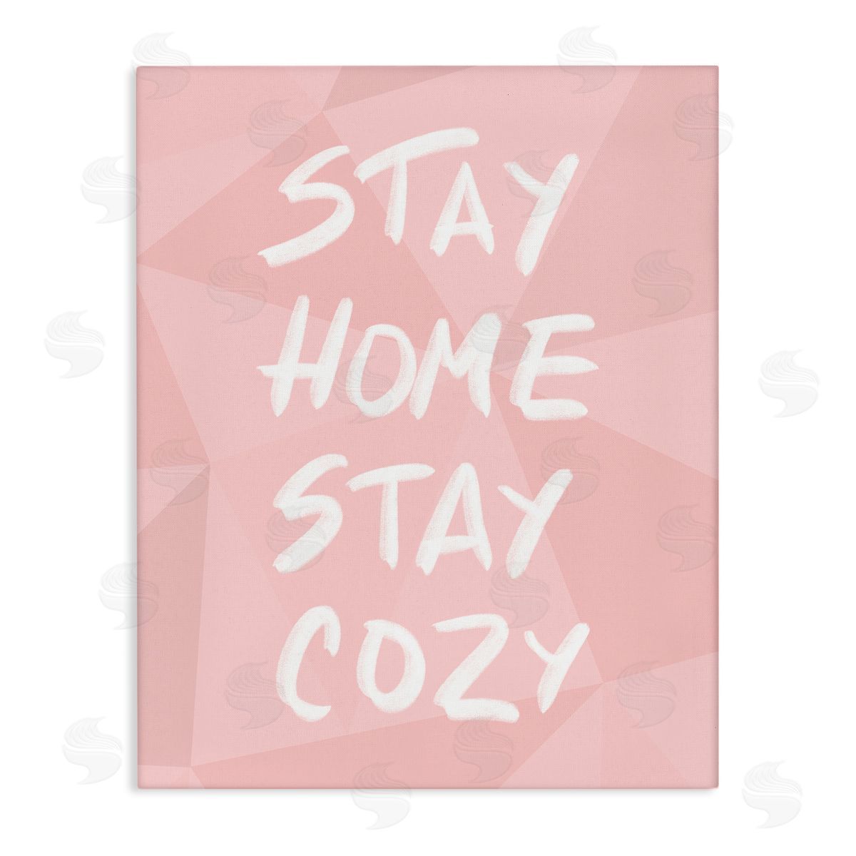 Anna Quach Stay Home Stay Cozy Pattern Canvas Wall Art