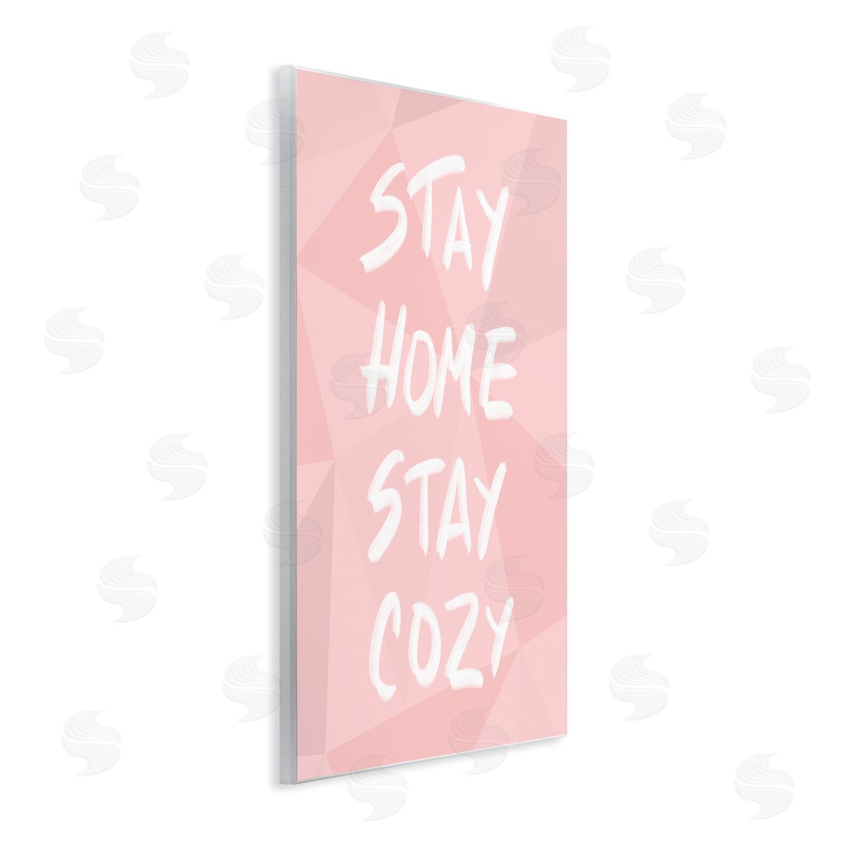 Anna Quach Stay Home Stay Cozy Pattern Wall Plaque Art