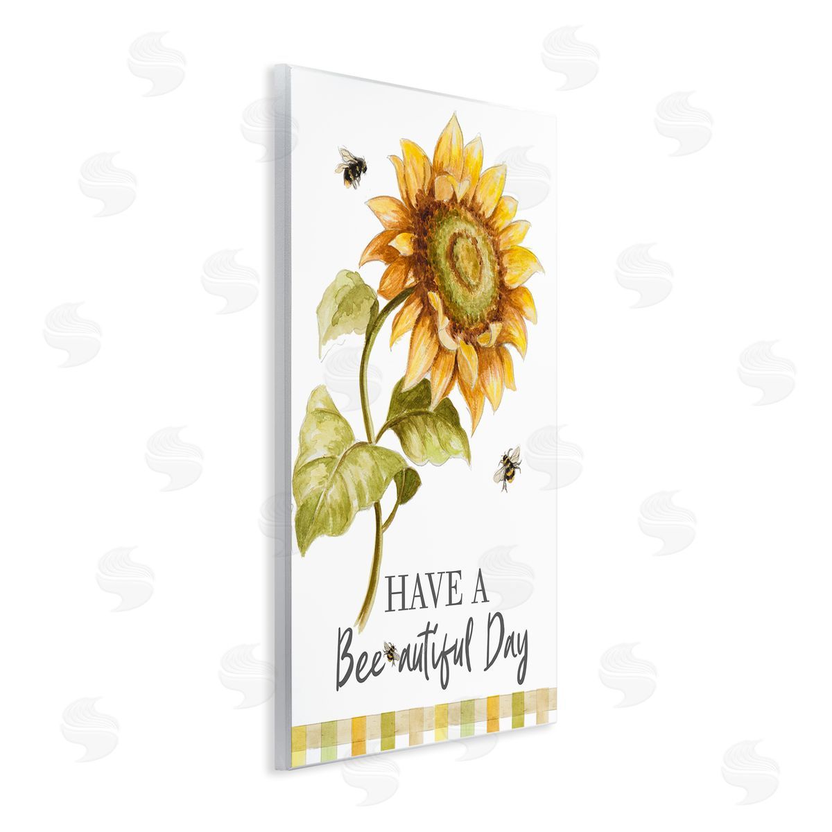 Patricia Pinto Beautiful Day Country Bee Sunflower Wall Plaque Art