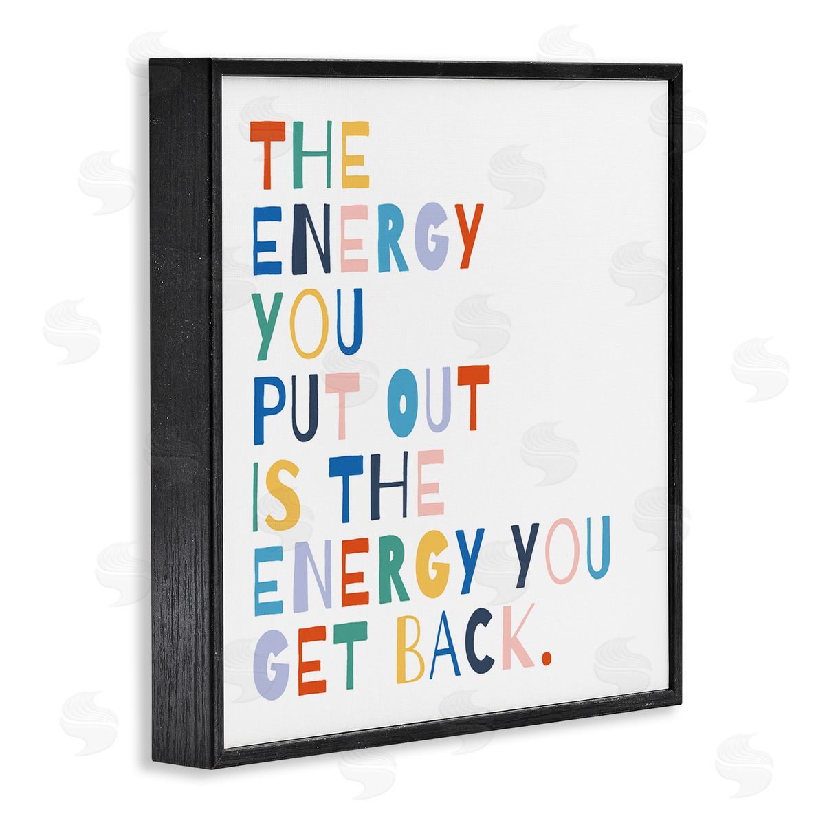 Motivational Rainbow Phrase Black Frame Print Wall Art, Home Decor by Moira Hershey