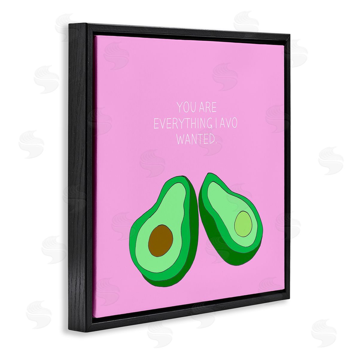 Natalie Sizemore Everything I Avo Wanted Avocado Pun Black Floater Frame Canvas Art